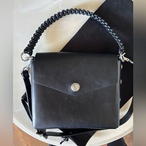 Rag & Bone Atlas Black Leather Shoulder Bag